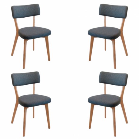 Ego - Set de 4 sillas de...